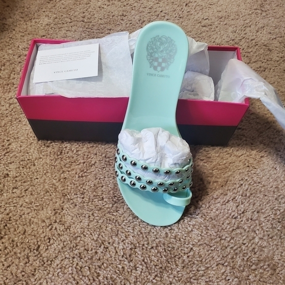 Vince camuto Edolyn Studded Toe Loop Slide Sandal - Picture 2 of 13